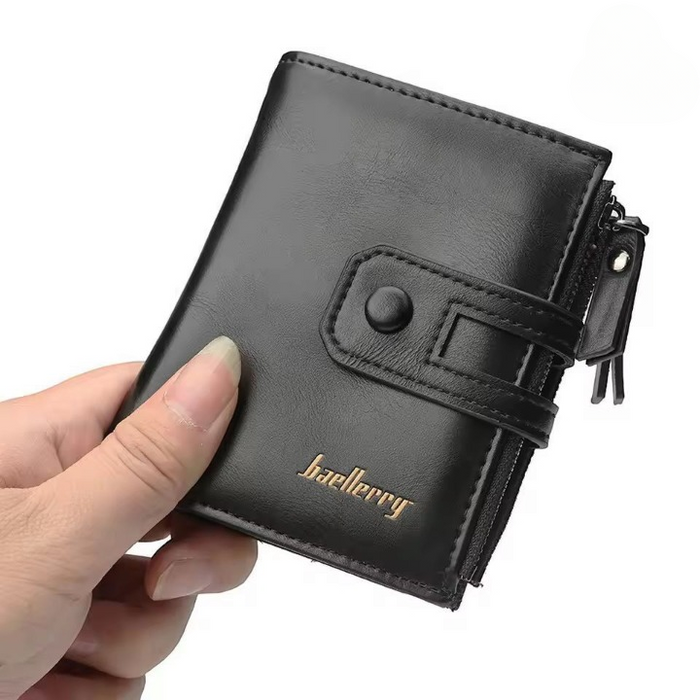 Premium Buffalo Leather Trifold Wallet for Men – RFID Blocking