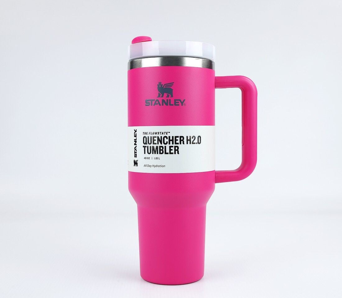Stanley 40 Oz (1200ML) Stainless Steel Vacuum Insulated Tumbler with Straw – Leak-Proof Quencher Cup for Hot &amp; Cold Beverages, Travel Mug, Gym Water Bottle, Coffee Thermos -Random Colors | Stanley | (With Box)