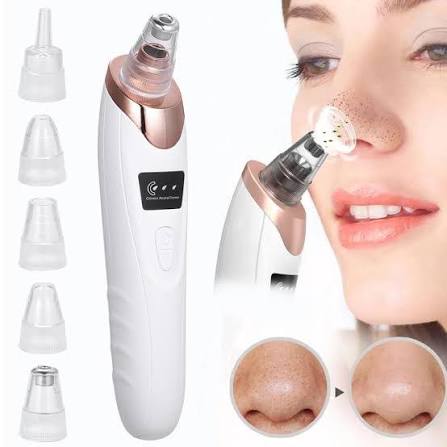 5-in-1 Rechargeable Blackhead Remover – Deep Pore Facial Vacuum