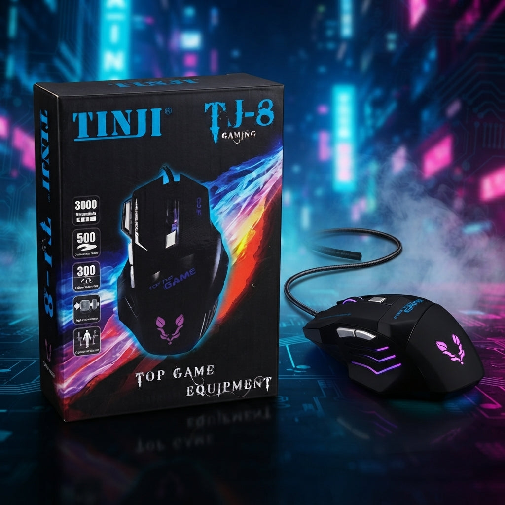 TINJI TJ-8 Wired RGB Gaming Mouse