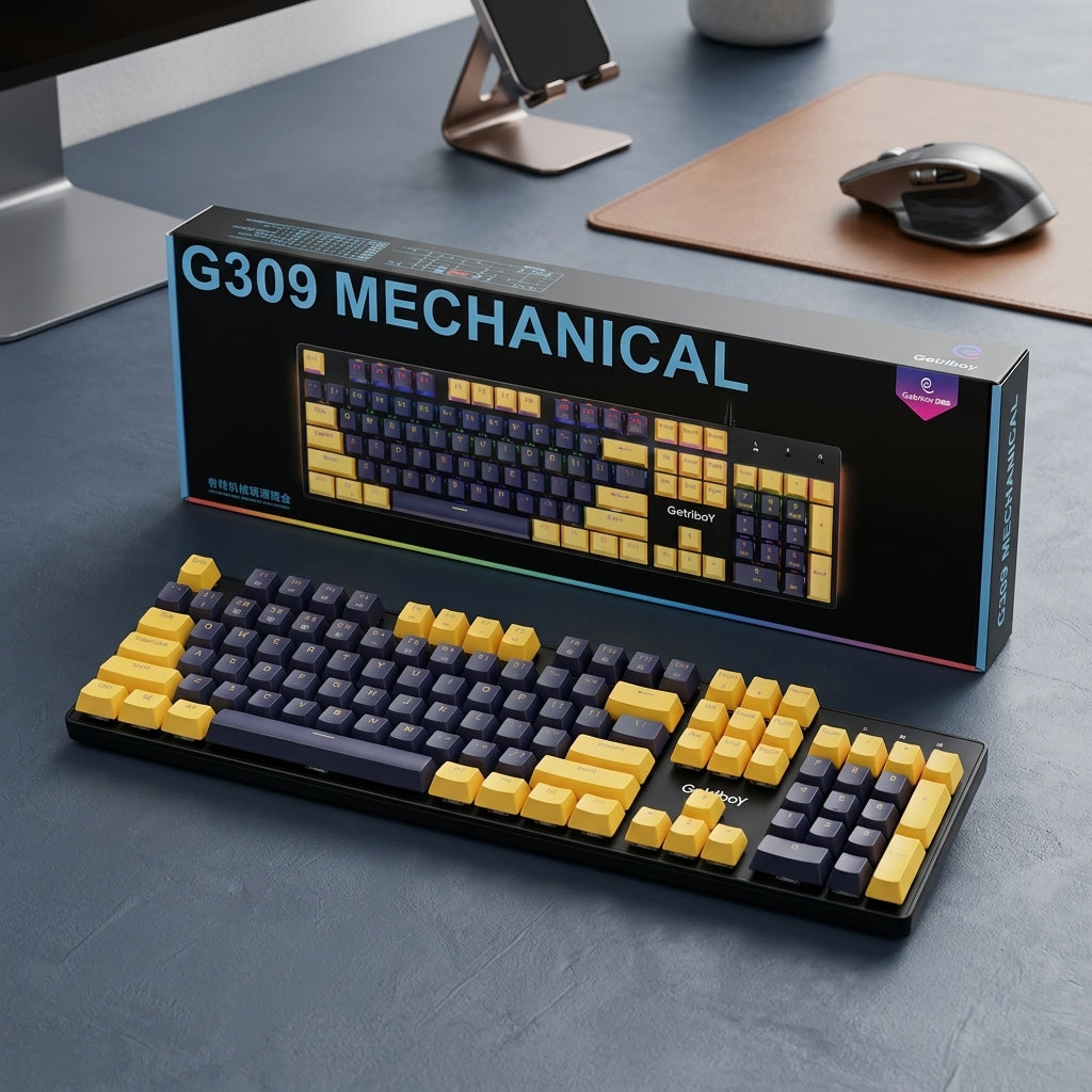 Everforest G-309 Wired Mechanical Gaming RGB Keyboard